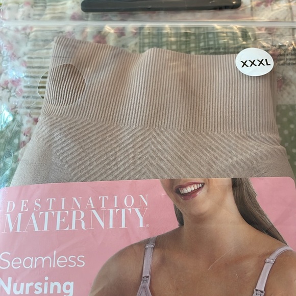 Destination Maternity Seamless Nursing Bralette Bra (Size XXXL) NEW! Light Taupe - Picture 3 of 6